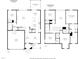 Detailed first and second floor plans showing layout of the kitchen, living room, bedrooms, and bathrooms at 5104 Windmere Chase Dr, Raleigh, NC 27616