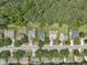 Top-down aerial view of the homes, showing their layout and green surroundings at 522 Crossview Ln, Durham, NC 27703