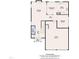 Floor plan showcases the home's layout, dimensions and room placements at 522 Crossview Ln, Durham, NC 27703