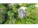 Birds-eye view of the house with mature landscaping and trees in a quiet neighborhood at 5916 Two Pines Trl, Wake Forest, NC 27587
