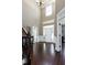 Spacious foyer with hardwood floors, high ceilings, and a grand entrance at 713 Liberty Cliff Dr, Cary, NC 27519