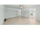 Spacious living room featuring light paint and two points of entry at 725-727 Locust Ln, Raleigh, NC 27603
