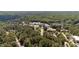 Scenic aerial view of shopping center surrounded by lush greenery and residences in a serene setting at 7918 Yester Ct, Raleigh, NC 27615