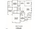 Layout of the home's first floor featuring the primary bedroom, kitchen, Gathering room, study, and two garages at 7932 Wexford Waters Ln, Wake Forest, NC 27587