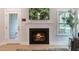 This is a close up of the fireplace in the living room of the home at 87 Addison Pond Ct # 12, Zebulon, NC 27597