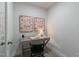 Cozy home office with a simple desk and a comfortable chair at 87 Addison Pond Ct # 12, Zebulon, NC 27597