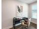 Home office with a desk, chair, and window view at 87 Addison Pond Ct, Zebulon, NC 27597
