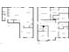 Detailed floor plan showcasing the layout of the kitchen, living room, bedrooms, and other rooms in the house at 8844 Forester Ln, Apex, NC 27539