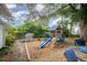 Fenced backyard includes a play structure, creating a fun and inviting space for families at 903 S 2Nd St, Smithfield, NC 27577