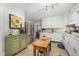 Functional kitchen with stainless steel appliances and tile floors at 903 S 2Nd St, Smithfield, NC 27577