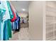 Spacious walk-in closet with carpet flooring, rod and shelf storage, and an abundance of space at 1002 Addington Lake Ln, Knightdale, NC 27545