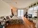 Bright, open living space featuring hardwood floors, natural light, and a cozy, welcoming atmosphere at 1230 Capability Dr # 106, Raleigh, NC 27606