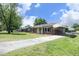 This ranch-style home has a covered parking area and well-maintained front yard, offering convenience and curb appeal at 1422 Duggins Dr, Burlington, NC 27217