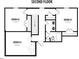 Upstairs floor plan featuring bedrooms with bathroom and closet layouts at 218 Oakdale Ave, Clayton, NC 27520