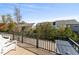 View from the deck overlooking the backyard and surrounding neighborhood, with seating at 2810 Kempthorne Rd # 60, Cary, NC 27519