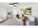 Bright home office featuring modern lighting, a desk, and comfortable seating at 2810 Kempthorne Rd # 60, Cary, NC 27519