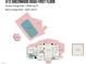 Detailed first floor plan with pool, patio, primary bedroom, kitchen, living and dining area, and 2-car garage at 612 Greenwood Rd, Chapel Hill, NC 27514