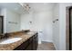 Bathroom featuring a double sink vanity and modern fixtures at 628 Denhoff Dr, Cary, NC 27519