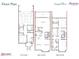 Floor plan featuring three stories, deck, kitchen, dining and living rooms at 633 Sawcut Ln, Apex, NC 27502