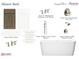 Primary bath design features elegant fixtures, cabinetry, and tub at 635 Sawcut Ln, Apex, NC 27502