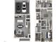 A floor plan showing the layout with a garage, living, and bedroom spaces at 713 Chandler Stone Dr, Zebulon, NC 27597
