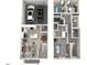 Detailed two-story floor plan with garage, bedrooms, kitchen, and living areas at 715 Chandler Stone Dr, Zebulon, NC 27597