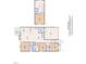 Detailed floor plan showcasing the layout of the home, including room dimensions and the number of bathrooms at 9 Little Sunshine Brk, Smithfield, NC 27577