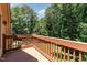 Spacious wooden deck area with natural views at 90021 Hoey, Chapel Hill, NC 27517