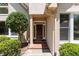 Charming front entrance with brick walkway and well-maintained landscaping creating a welcoming feel at 90021 Hoey, Chapel Hill, NC 27517