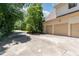 Spacious driveway and three-car garage at 90021 Hoey, Chapel Hill, NC 27517