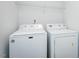 Functional laundry room with a washer and dryer, offering convenience and practicality for everyday living at 905 Alice Ct, Haw River, NC 27258