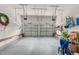 Two car garage with ample space and storage, plus two automatic garage doors at 9639 Clubvalley Way, Raleigh, NC 27617