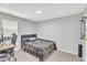 Bedroom with a bed, desk, and light gray walls at 101 Oyster Bay Ct # B2, Cary, NC 27513