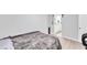 Bedroom with view into the bathroom and exercise equipment at 101 Oyster Bay Ct # B2, Cary, NC 27513