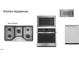 Stainless steel kitchen appliances including a gas cooktop, microwave, oven, and dishwasher at 1017 Azalea Garden Cir, Raleigh, NC 27603
