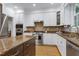 Spacious kitchen with stainless steel appliances and large island perfect for entertaining at 108 Ellsworth Pl, Chapel Hill, NC 27516