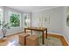Cozy home office with natural light, hardwood floors, and decorative touches at 108 Ellsworth Pl, Chapel Hill, NC 27516