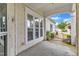 Inviting porch with ample natural light, showcasing the exterior of the home at 113 Dowington Ln, Cary, NC 27519