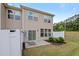 Cozy backyard with a small patio, fence, and landscaping for a relaxing outdoor space at 1136 Longitude Dr, Durham, NC 27713