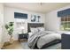 Cozy bedroom with neutral tones and ample natural light from two windows at 1309 Jackson St, Burlington, NC 27217
