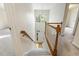 Bright two-story foyer featuring a large window and chandelier above the front door at 1601 Castalia Dr, Cary, NC 27513