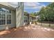 Large back deck, view of exterior, and outdoor living space at 2030 Prairie Ridge Ct, Fuquay Varina, NC 27526
