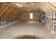 Spacious attic awaiting final touches with HVAC at 2112 Coy St, Burlington, NC 27215