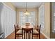Eat in kitchen breakfast nook featuring a table and chairs for four at 2503 Saint Pauls Sq, Raleigh, NC 27614