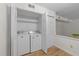 Laundry area with open shelving and newer machines at 2821 Edridge Ct, Raleigh, NC 27612