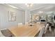 Dining room seamlessly connects to the cozy living room, perfect for entertaining and Gathering gatherings at 307 W Copenhaver Dr, Clayton, NC 27527
