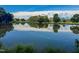 Beautiful view of the pond, with lush trees and reflections creating a sense of calm and beauty at 623 Chambers Rd, Rougemont, NC 27572