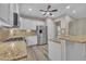 Spacious kitchen featuring stainless steel appliances, granite countertops, and plenty of cabinet space for storage at 804 Harsworth Dr, Cary, NC 27519