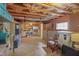 Unfinished basement provides ample storage or customization potential at 826 Rushing, Pittsboro, NC 27312