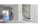 Inviting foyer with staircase and an open view into the dining area at 904 Romeria Dr, Durham, NC 27713